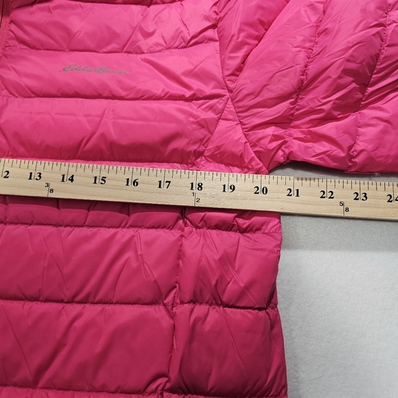 Eddie Bauer Girls Size XL Size 16 Pink Magenta Cirruslite Down Full Zip Jacket - Picture 10 of 11